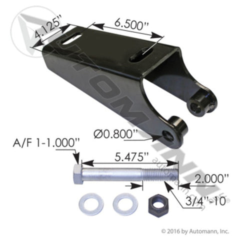 Automann M1982 Lower Shock Bracket Kit Hendrickson