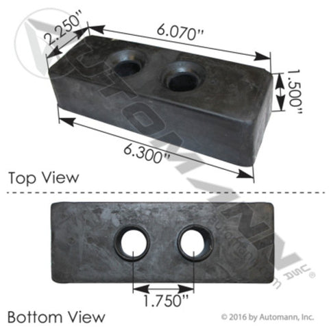 Automann M203037 Motor Mount Bushing Front Upper IHC