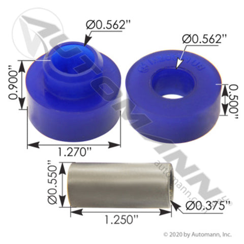 Automann M20311UB Rad/Exhaust Mount Bushing Poly Pete