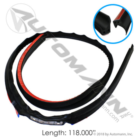Automann M203405 Window Weather Strip LH Freightliner