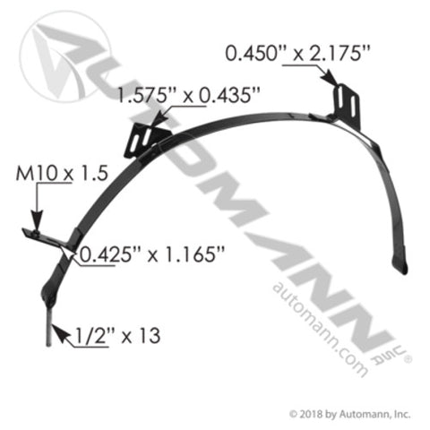 Automann M203457 Fuel Tank Strap LH IHC