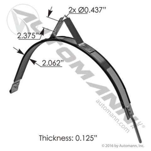 Automann M203595P Fuel Tank Strap Kenworth