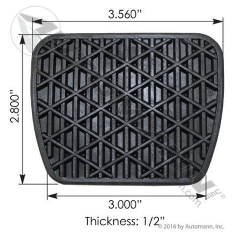 Automann M466117 Brake Pedal Pad Freightliner