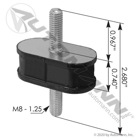 Automann M46804 Isolator Air Cleaner Freightliner