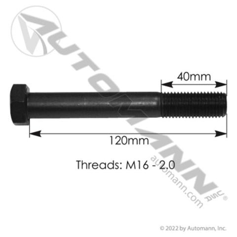 Automann M5223 Bolt 16mm-2 X 120mm Kenworth