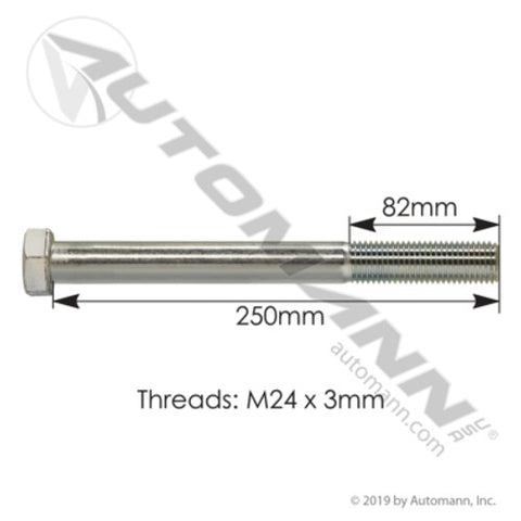 Automann M5319 Cap Screw 24mm-3.0 x 250mm