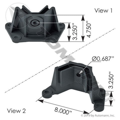 Automann M559167 Motor Mount Rear IHC