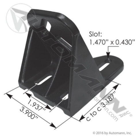 Automann M59516L Hood Guide Bracket LH Kenworth