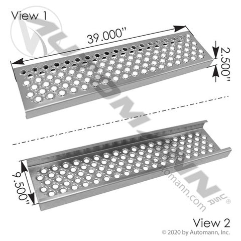 Automann M59699 Battery Box Lower Step Kenworth T800