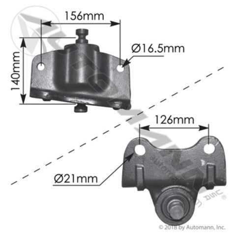 Automann M62137 Shackle Hanger RH Mack