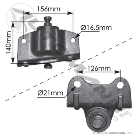 Automann M62138 Shackle Hanger LH Mack