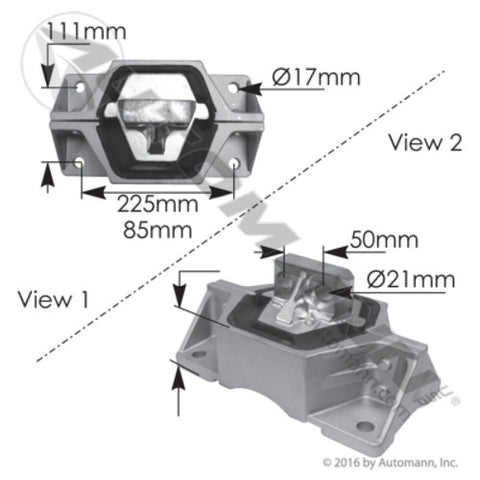 Automann M62247 Motor Mount Mack