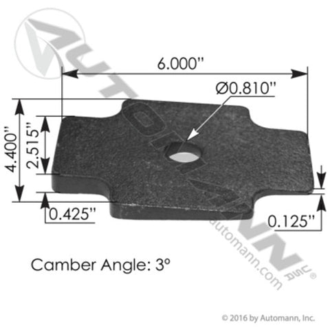 Automann M6245 Axle Wedge 3 Deg Mack