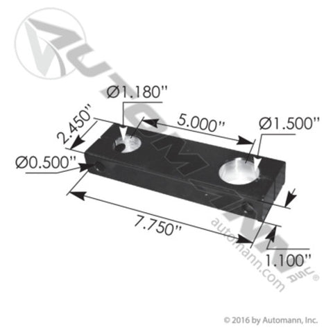Automann M62833A Side Bar Aluminum Mack