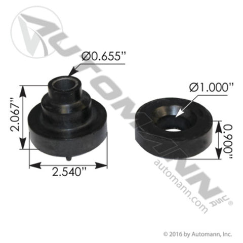 Automann M75001 Motor Mount Bushing Peterbilt