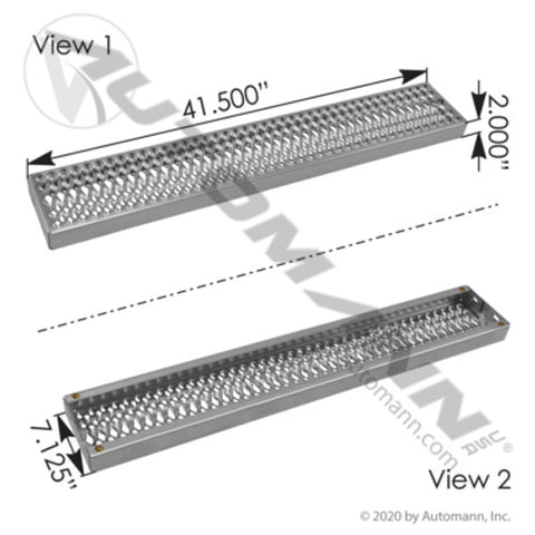 Automann M75105BN Fuel Step 1050mm Peterbilt with Blind Nu