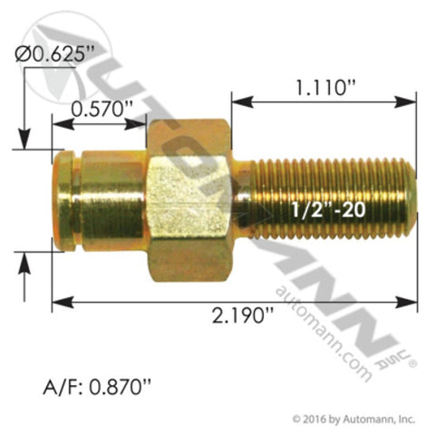 Automann M75662 Hood Spring Stud Peterbilt