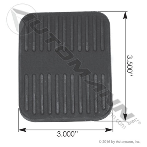 Automann M75754 Brake-Clutch Pedal Pad Peterbilt
