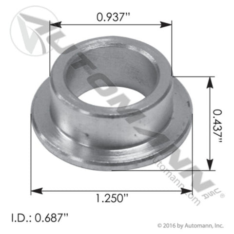 Automann M75922 Hood Pivot Bushing Peterbilt
