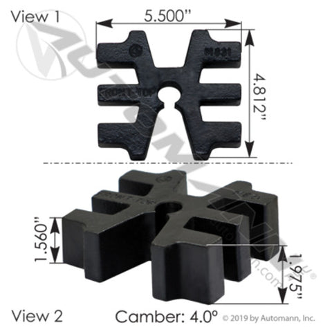 Automann M831 Spacer Front Spring Peterbilt