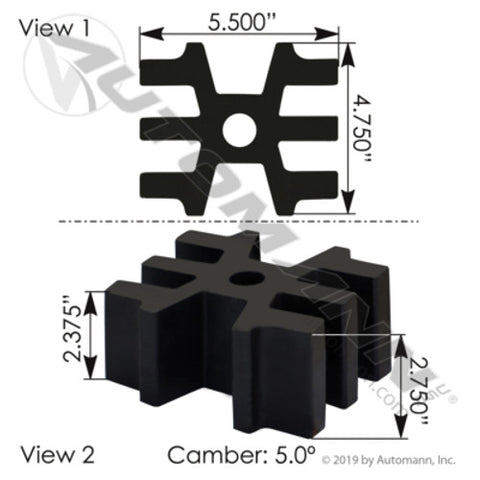 Automann M833 Spacer Front Spring Peterbilt