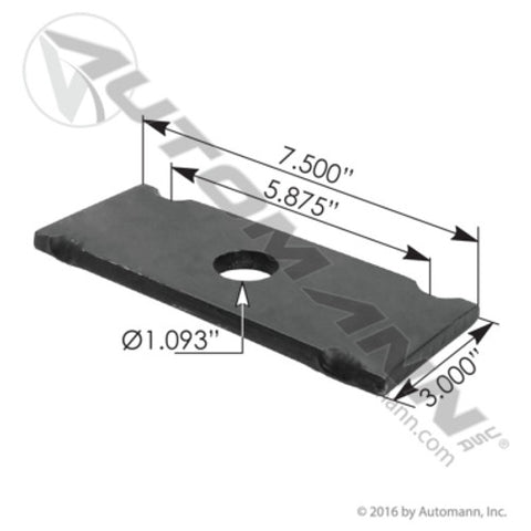 Automann M857 U Bolt Top Plate Square Binkley
