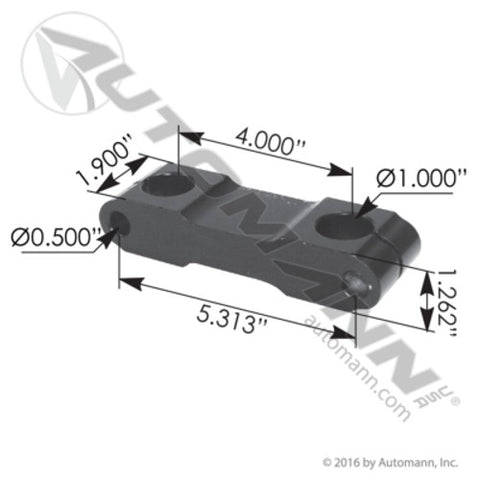 Automann M877A Side Bar Aluminum Kenworth/Peterbilt