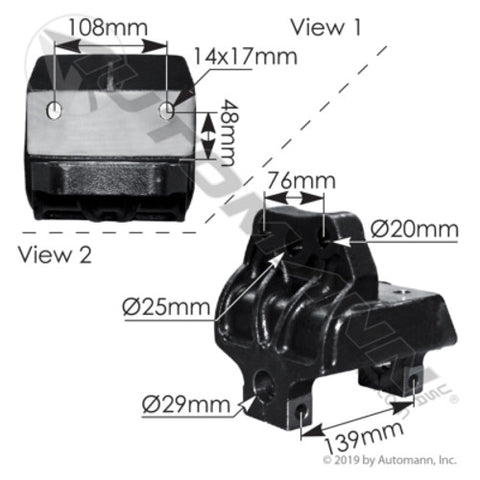 Automann M96262 Bracket Volvo