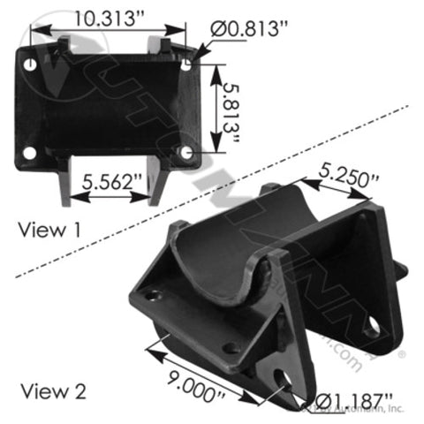 Automann M9643 Axle Seat 6.5in LH Watson & Chalin