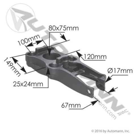 Automann M96760 Axle Bracket Mack