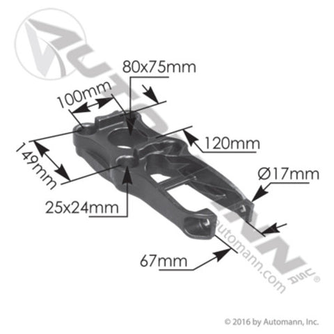 Automann M96761 Axle Bracket Mack