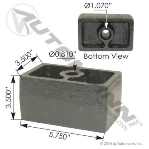 Automann ME16967 Spacer Block 3-1/2in Mack