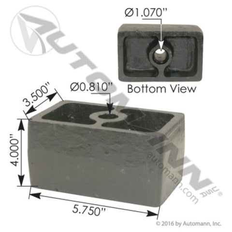 Automann ME16968 Spacer Block 4in Mack