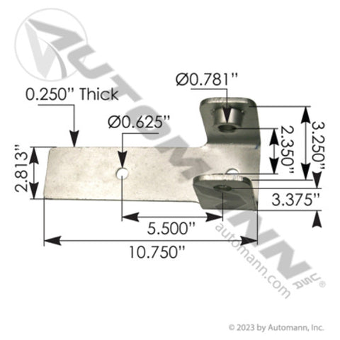Automann MFL126 Shock Bracket LH Freightliner