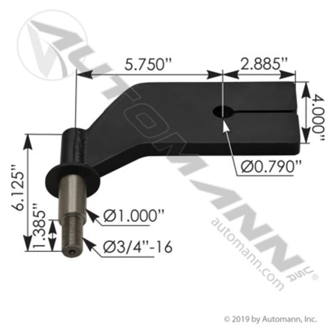 Automann MFL143 Shock Bracket RH Freightliner