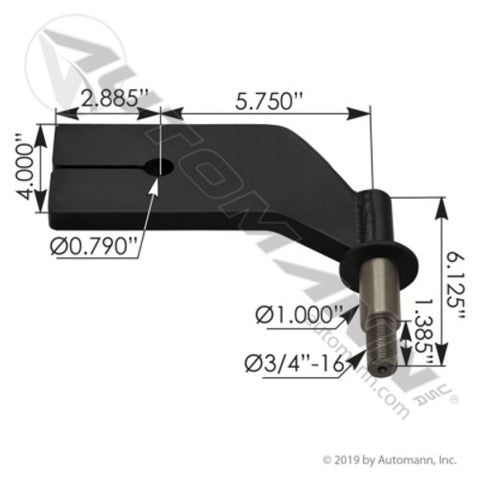 Automann MFL145 Shock Bracket LH Freightliner