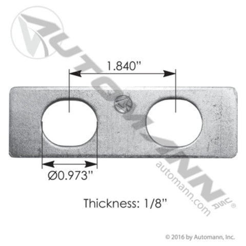 Automann MFL157 Shim 1/8in X 2in C to C Freightliner