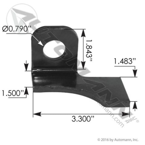 Automann MFL174 Hanger Wear Pad LH Freightliner