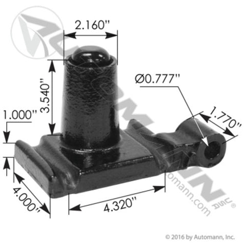Automann MFL46213 U Bolt Front Top Plate LH Freightliner