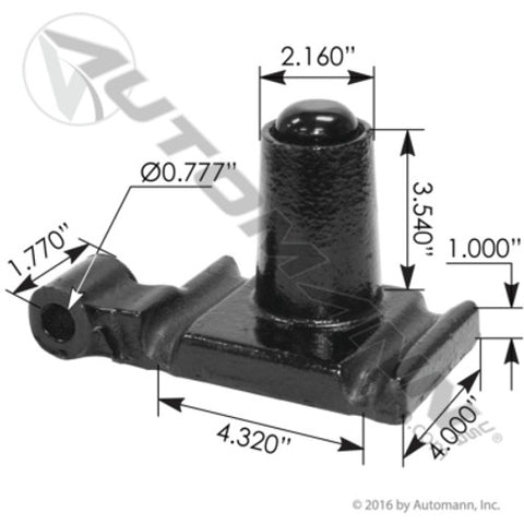 Automann MFL46214 U Bolt Front Top Plate RH Freightliner