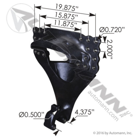 Automann MFL46650 Center Mounting Bracket Freightliner