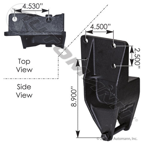 Automann MH795WP Rear Hanger LH with Wear Pad Hutch