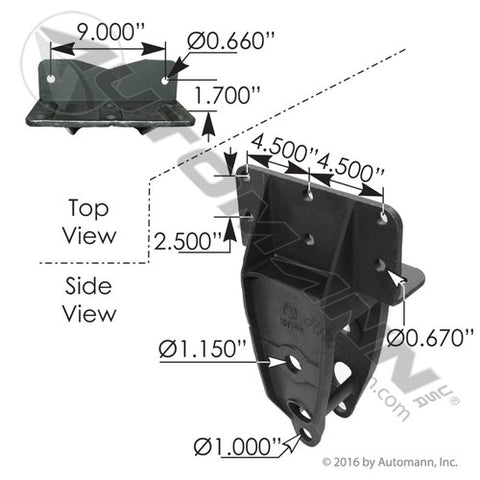 Automann MH799 Equalizer Hanger B/FL Hutch