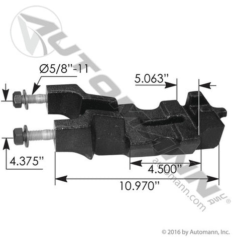 Automann MHS2004 Spring Seat Front 3.5 Deg Hendrickson