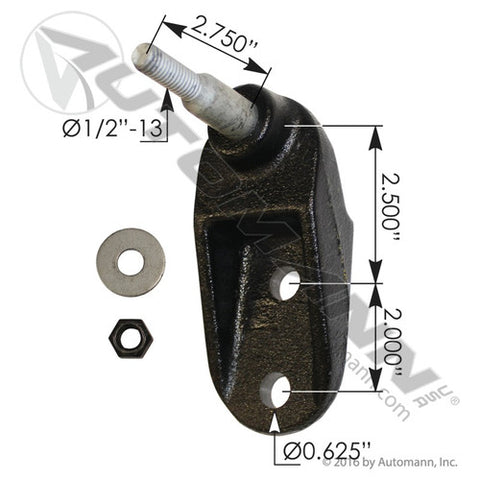 Automann MHS50572 Upper Shock Bracket Hendrickson