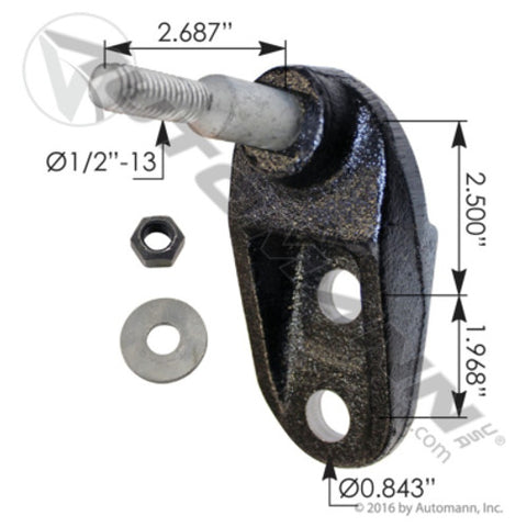 Automann MHS57322 Shock Bracket HAS Hendrickson