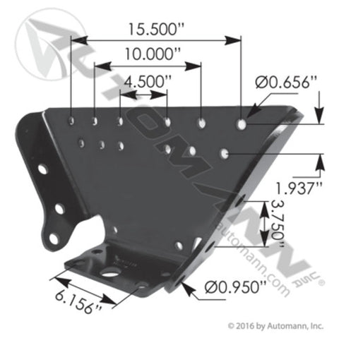 Automann MHS6453 Outer Frame Bracket Hendrickson