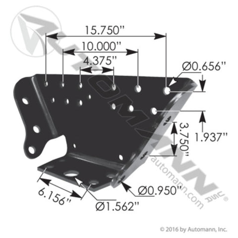 Automann MHS6461 Frame Bracket Hendrickson