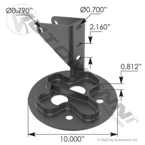 Automann MHT1008 Air Bag Top Plate LH Hendrickson