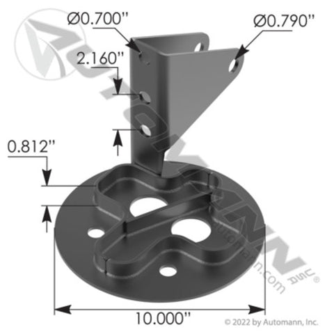 Automann MHT1010 Air Bag Top Plate RH Hendrickson